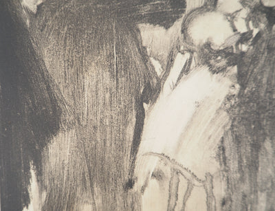 AF Edgar DEGAS: Model with arched back, Original engraving, 1935