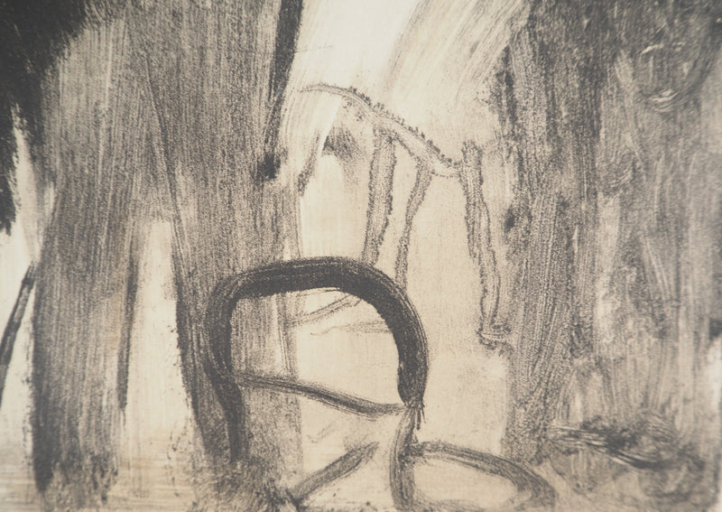 AF Edgar DEGAS: Model with arched back, Original engraving, 1935