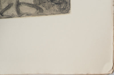 AF Edgar DEGAS: Model with arched back, Original engraving, 1935
