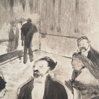 Edgar DEGAS : Dans le hall du théâtre, Gravure
