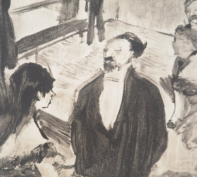 Edgar DEGAS : Dans le hall du théâtre, Gravure