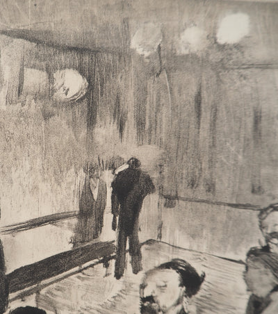 Edgar DEGAS : Dans le hall du théâtre, Gravure