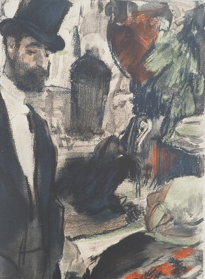 AF Edgar DEGAS: Model with arched back, Original engraving, 1935