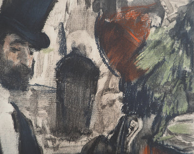 AF Edgar DEGAS: Model with arched back, Original engraving, 1935