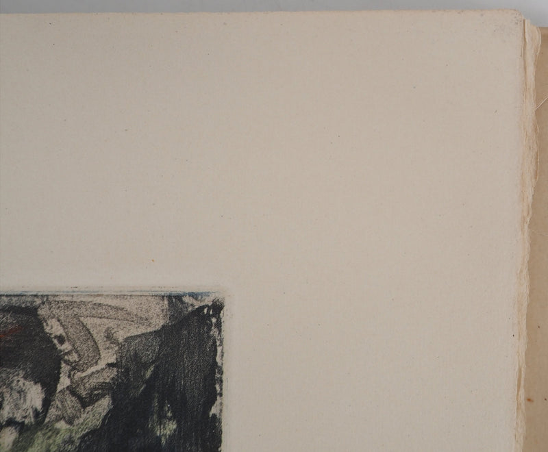 AF Edgar DEGAS: Model with arched back, Original engraving, 1935