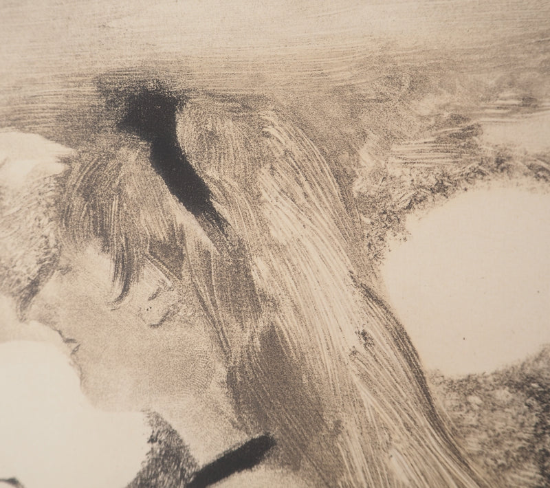 AF Edgar DEGAS: Model with arched back, Original engraving, 1935