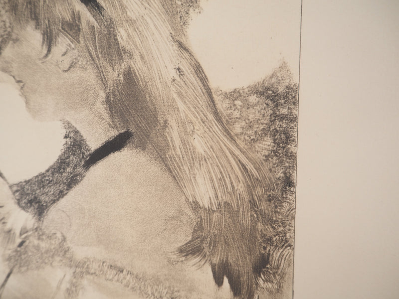 AF Edgar DEGAS: Model with arched back, Original engraving, 1935