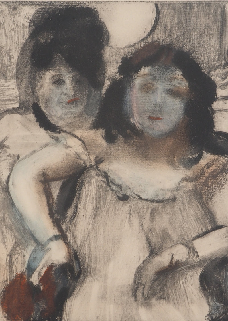 AF Edgar DEGAS: Model with arched back, Original engraving, 1935