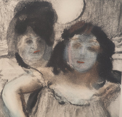 AF Edgar DEGAS: Model with arched back, Original engraving, 1935