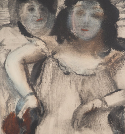 AF Edgar DEGAS: Model with arched back, Original engraving, 1935