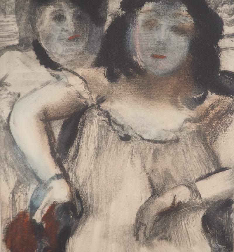 AF Edgar DEGAS: Model with arched back, Original engraving, 1935
