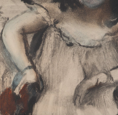 AF Edgar DEGAS: Model with arched back, Original engraving, 1935