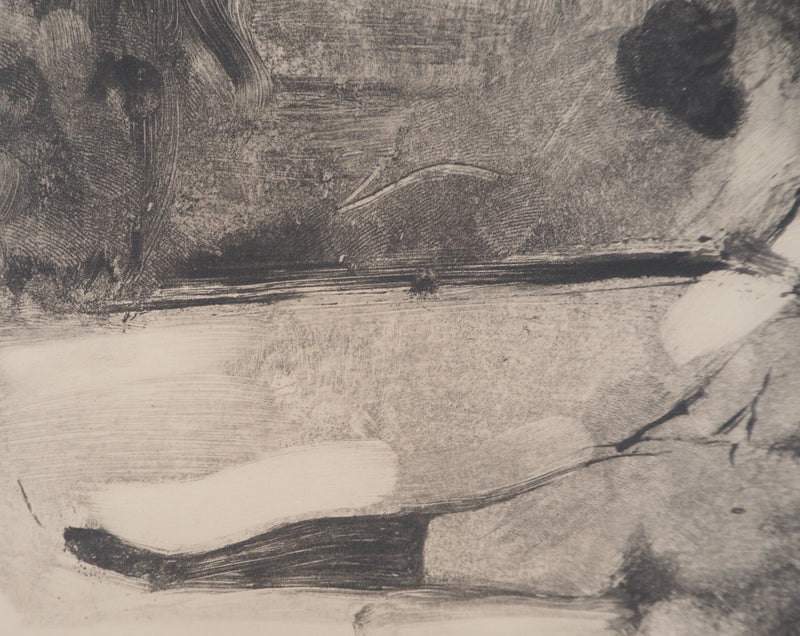 AF Edgar DEGAS: Model with arched back, Original engraving, 1935