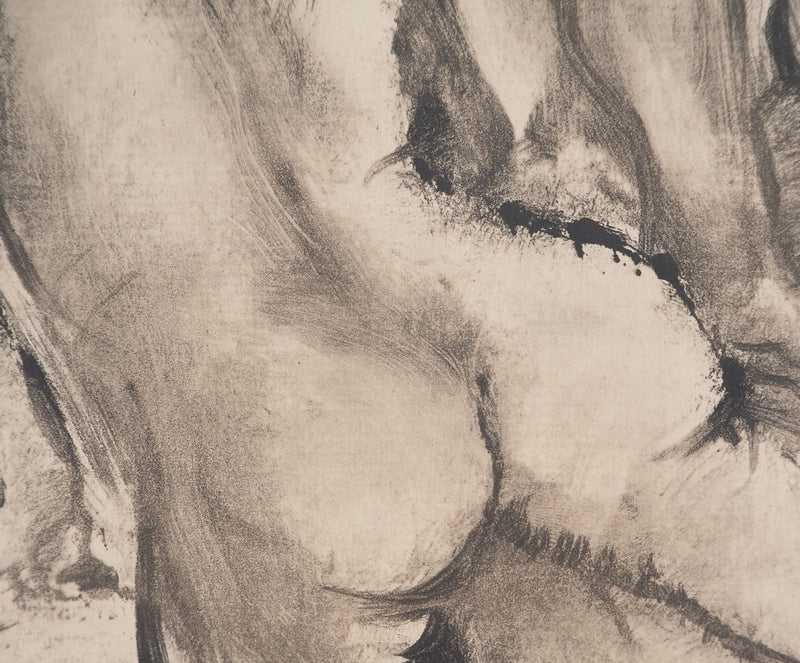 AF Edgar DEGAS: Model with arched back, Original engraving, 1935