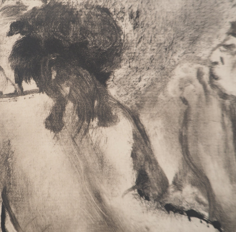 AF Edgar DEGAS: Model with arched back, Original engraving, 1935