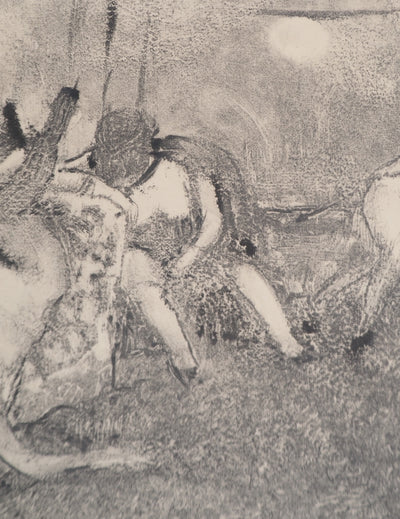 AF Edgar DEGAS: Model with arched back, Original engraving, 1935
