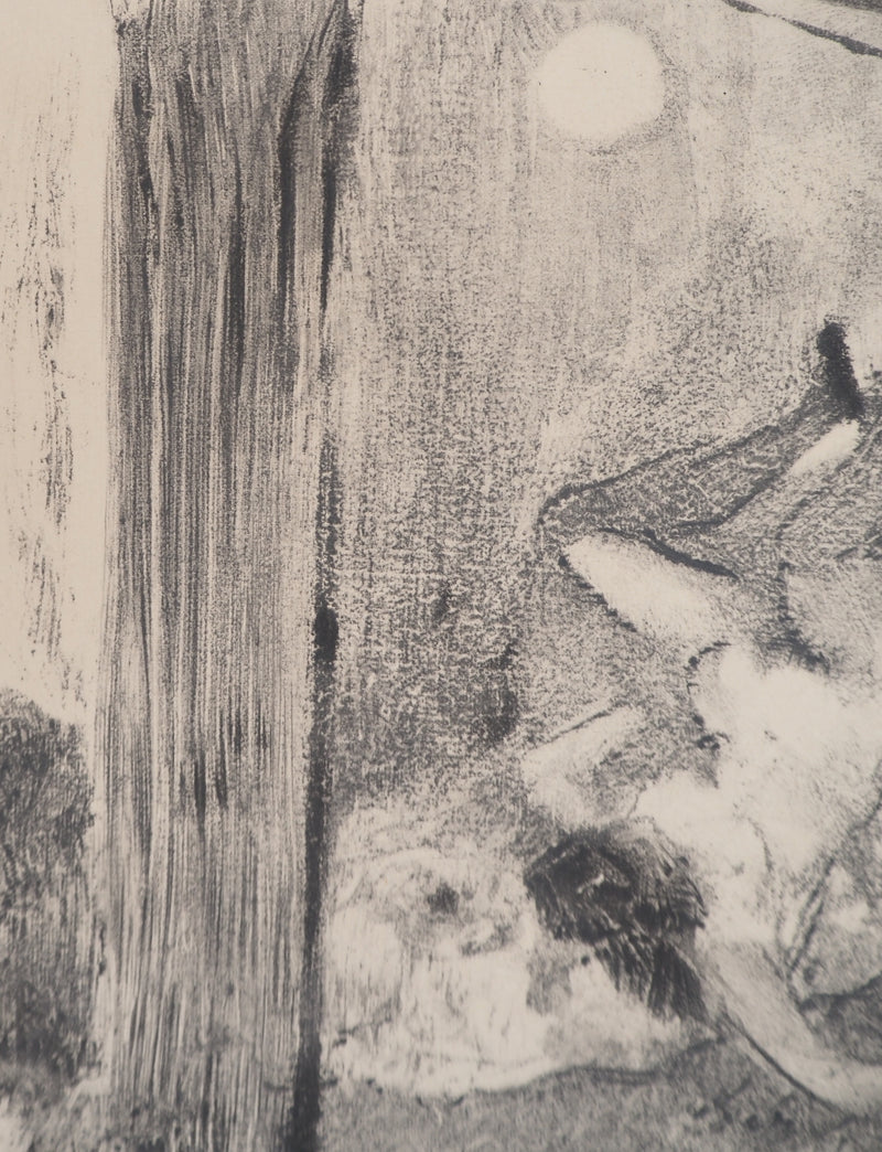 AF Edgar DEGAS: Model with arched back, Original engraving, 1935