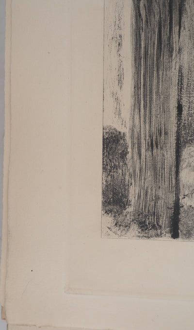 AF Edgar DEGAS: Model with arched back, Original engraving, 1935