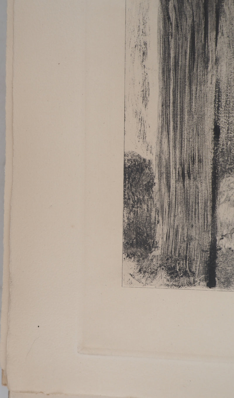 AF Edgar DEGAS: Model with arched back, Original engraving, 1935