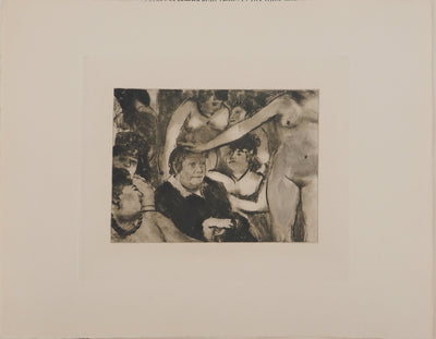 AF Edgar DEGAS: Model with arched back, Original engraving, 1935