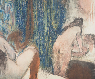 AF Edgar DEGAS: Model with arched back, Original engraving, 1935