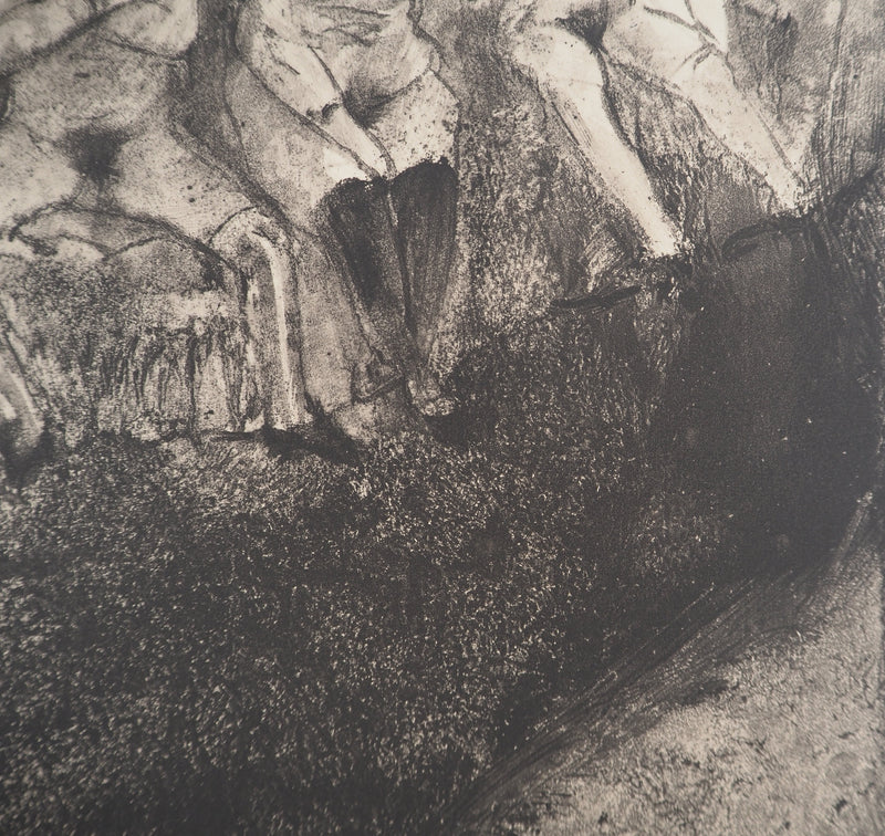 AF Edgar DEGAS: Model with arched back, Original engraving, 1935