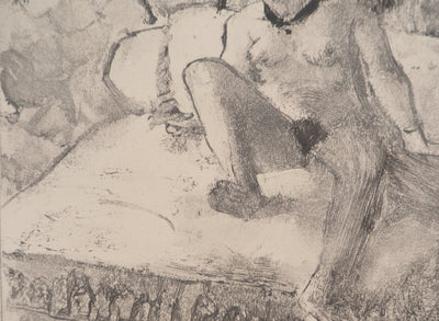 AF Edgar DEGAS: Model with arched back, Original engraving, 1935