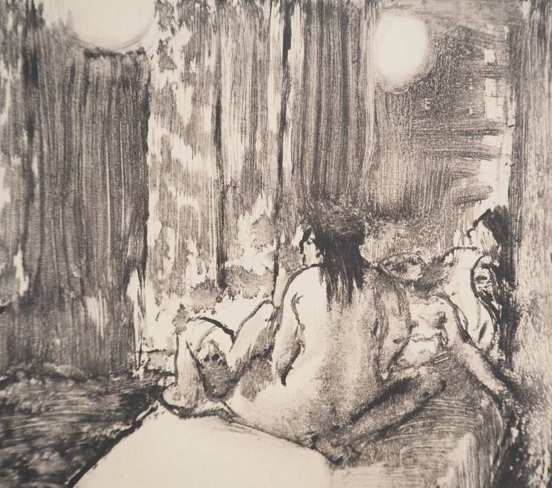 AF Edgar DEGAS: Model with arched back, Original engraving, 1935