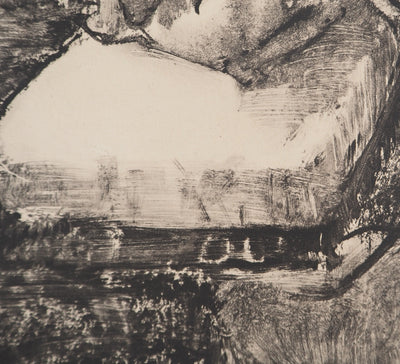 AF Edgar DEGAS: Model with arched back, Original engraving, 1935