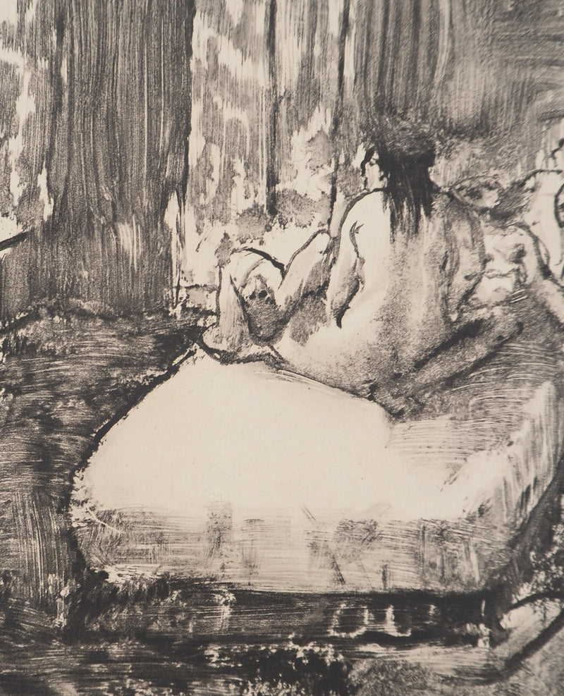 AF Edgar DEGAS: Model with arched back, Original engraving, 1935