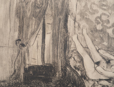 AF Edgar DEGAS: Model with arched back, Original engraving, 1935
