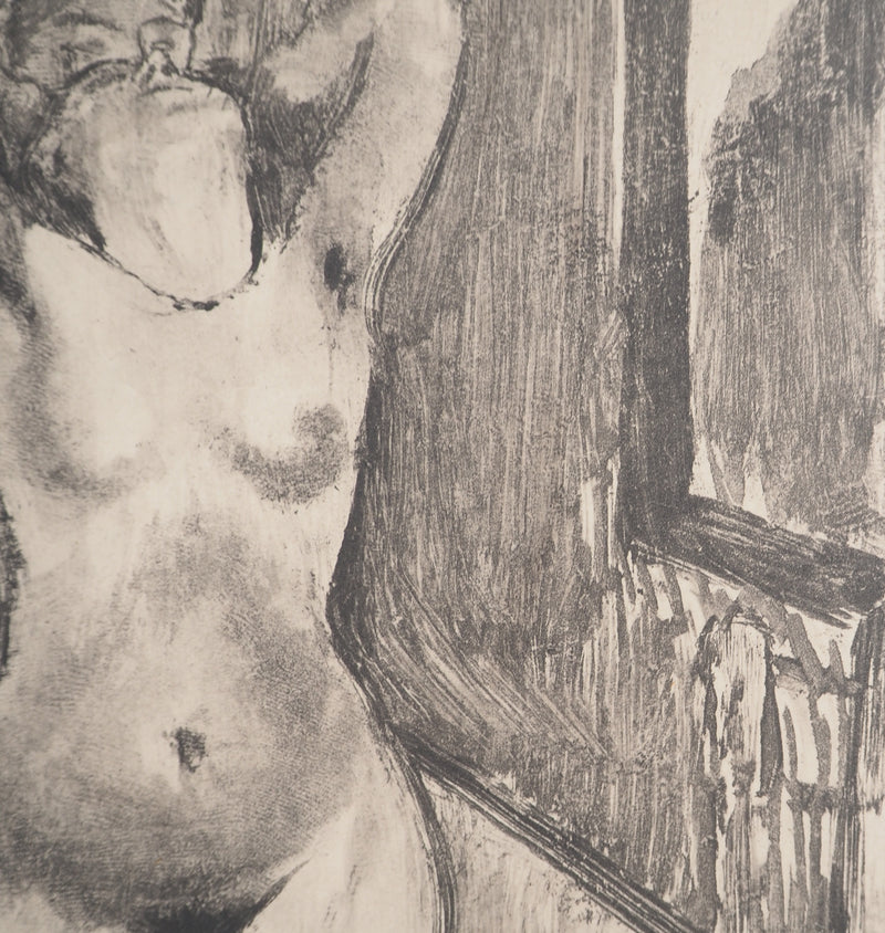 AF Edgar DEGAS: Model with arched back, Original engraving, 1935