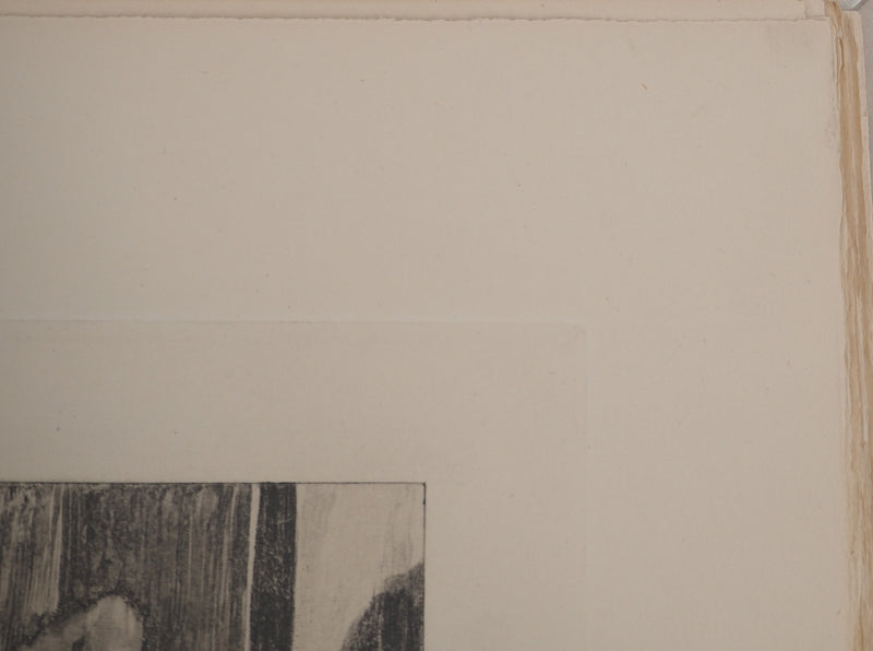 AF Edgar DEGAS: Model with arched back, Original engraving, 1935
