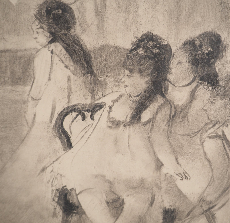 AF Edgar DEGAS: Model with arched back, Original engraving, 1935