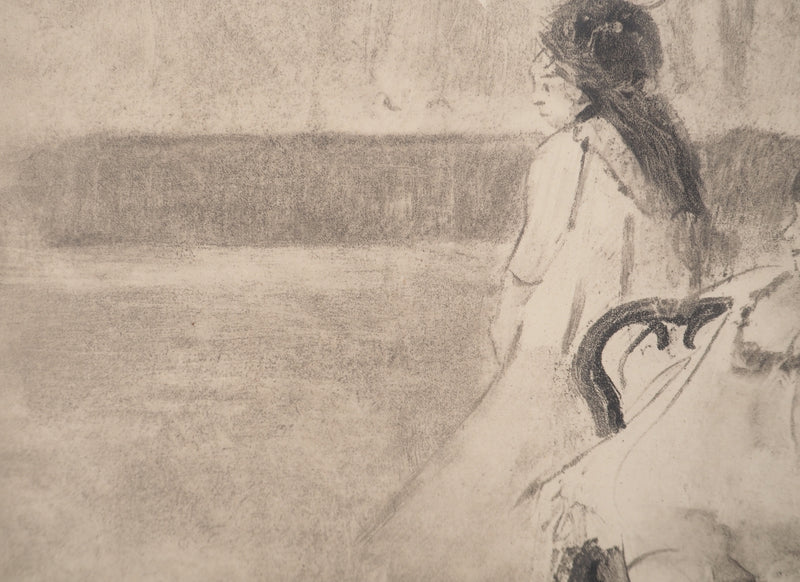 AF Edgar DEGAS: Model with arched back, Original engraving, 1935