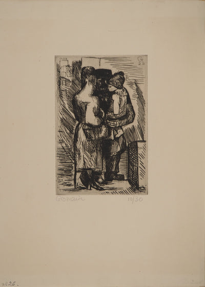 Marcel GROMAIRE : Famille, Gravure originale (vue générale) - Crédit photo : Galerie Art.Paris