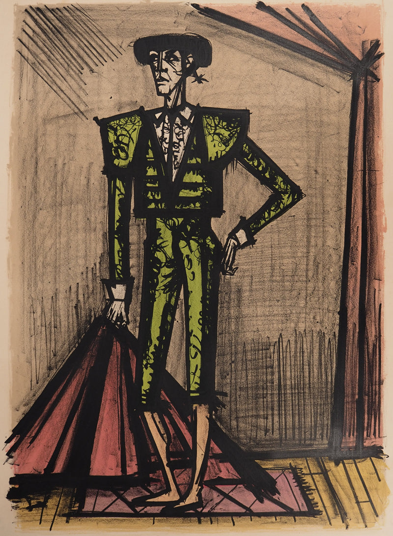 Bernard BUFFET : Le toréador, Lithographie originale (photo de détail 2) - Crédit photo : Galerie Art.Paris