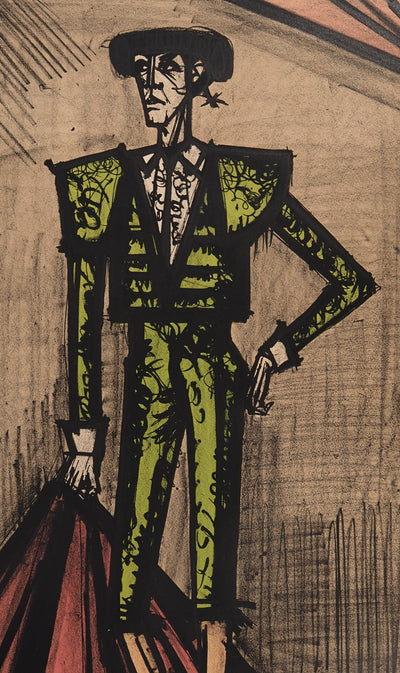 Bernard BUFFET : Le toréador, Lithographie originale (photo de détail 3) - Crédit photo : Galerie Art.Paris