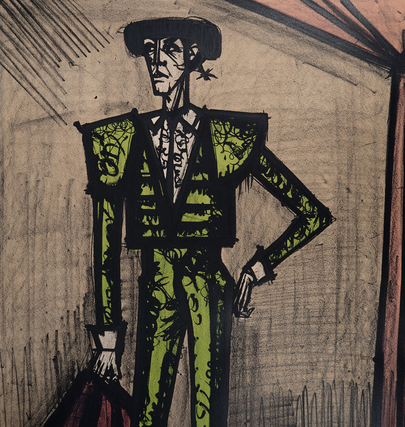 Bernard BUFFET : Le toréador, Lithographie originale (photo de détail 4) - Crédit photo : Galerie Art.Paris