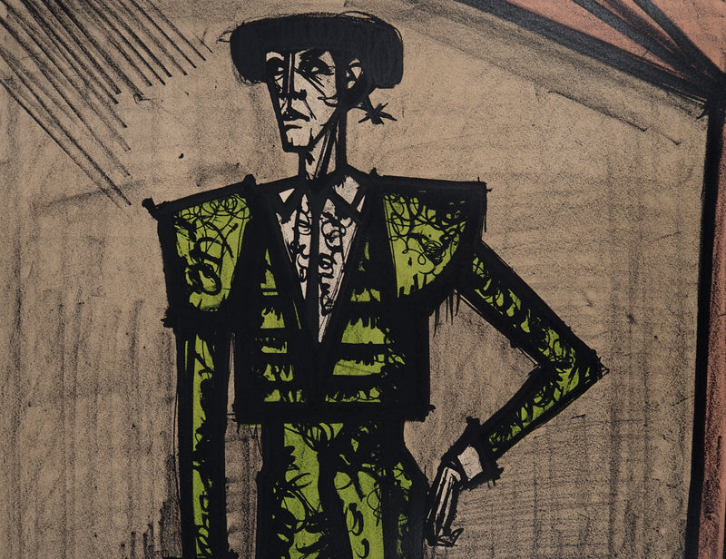 Bernard BUFFET : Le toréador, Lithographie originale (photo de détail 5) - Crédit photo : Galerie Art.Paris