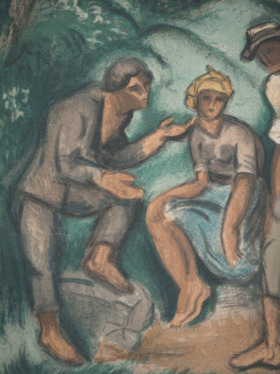 Othon FRIESZ : Italie, les bergers, Lithographie signée