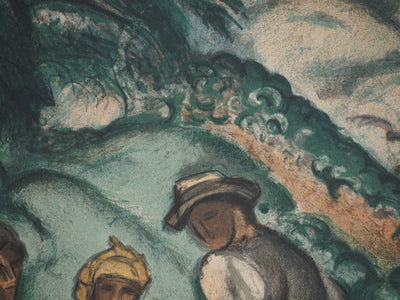 Othon FRIESZ : Italie, les bergers, Lithographie signée