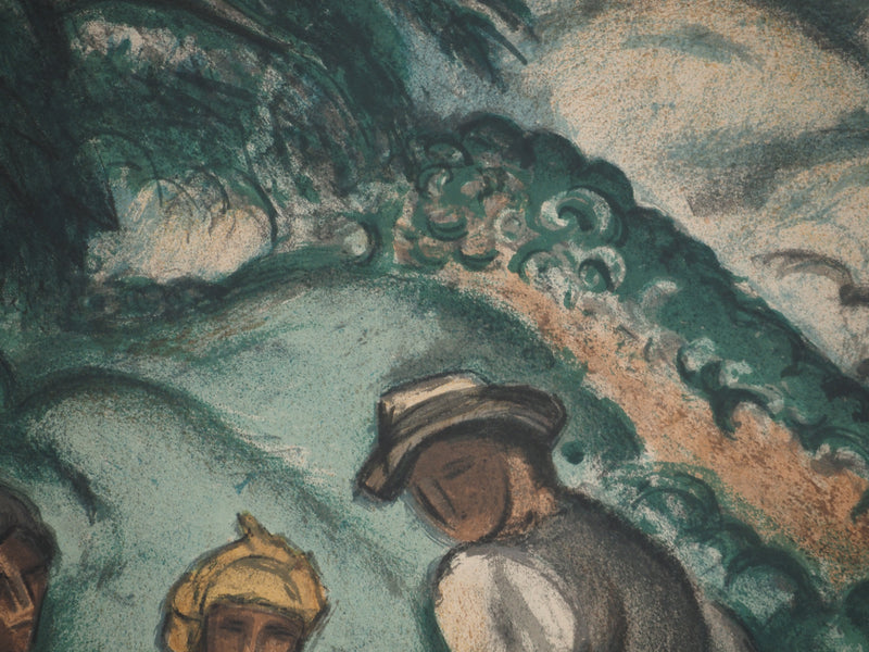 Othon FRIESZ : Italie, les bergers, Lithographie signée