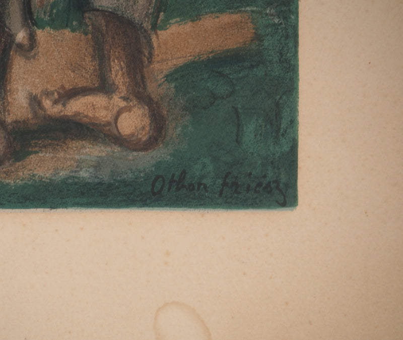 Othon FRIESZ : Italie, les bergers, Lithographie signée
