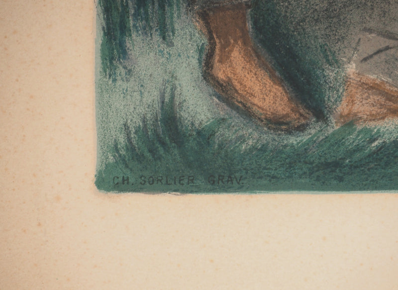 Othon FRIESZ : Italie, les bergers, Lithographie signée