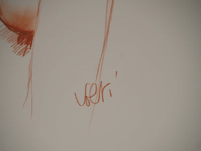Antonuccio VOLTI : Femme de profil, Dessin original signé