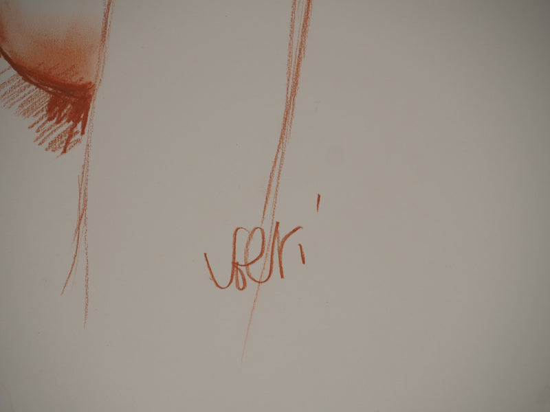 Antonuccio VOLTI : Femme de profil, Dessin original signé