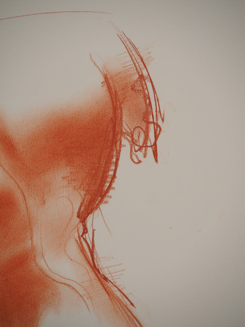 Antonuccio VOLTI : Femme de profil, Dessin original signé