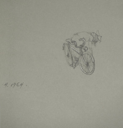Hans BELLMER : Le regard bleu, Quadrichromie signée