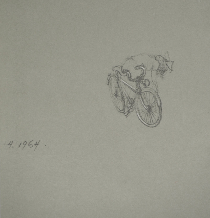 Hans BELLMER : Le regard bleu, Quadrichromie signée